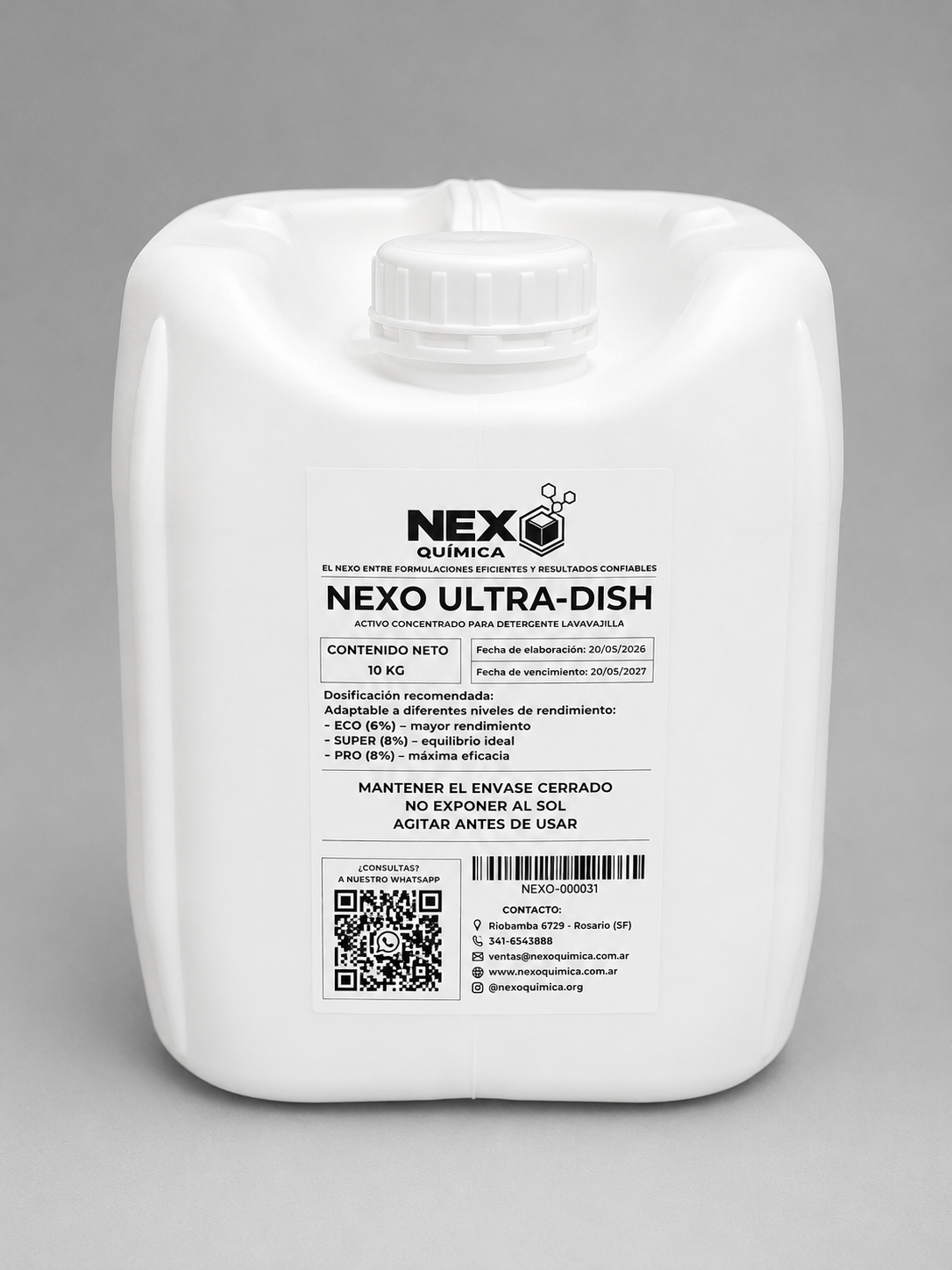 ACTIVO PARA DETERGENTE NEXO ULTRA-DISH X 10 KG