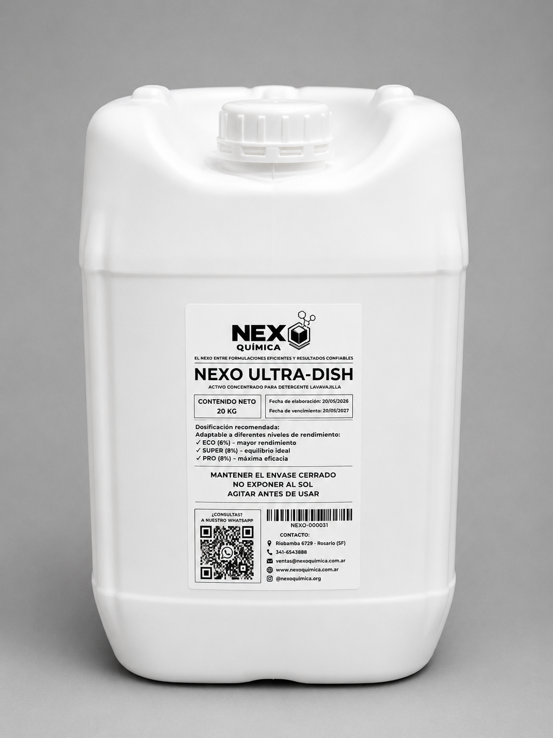 ACTIVO PARA DETERGENTE NEXO ULTRA-DISH X 20 KG
